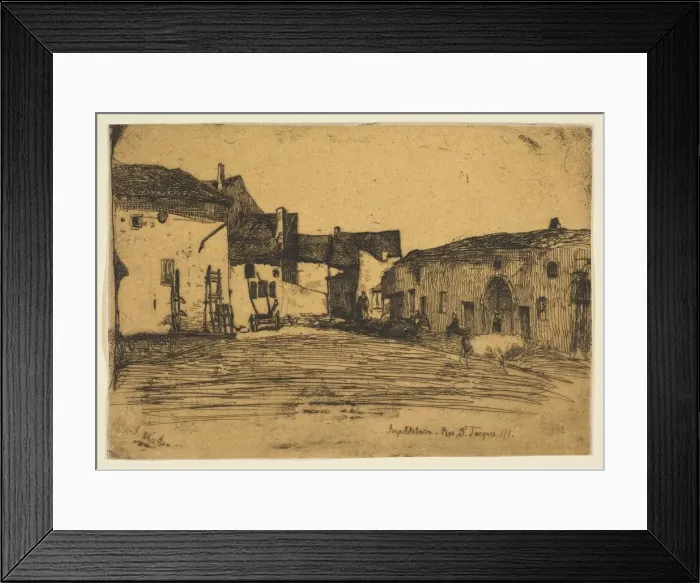 Framed Print : Liverdun, 1858. Creator: James Abbott McNeill Whistler Framed Print : Liverdun, 1858. Creator: James Abbott McNeill Whistler