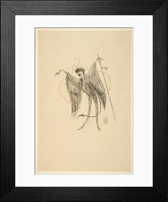 Framed Print : Whistler as Butterfly, 19th-20th century. Creator: James Abbott McNeill Whistler Framed Print : Whistler as Butterfly, 19th-20th century. Creator: James Abbott McNeill Whistler