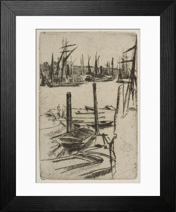 Framed Print : The Tiny Pool, [1879]. Creator: James Abbott McNeill Whistler