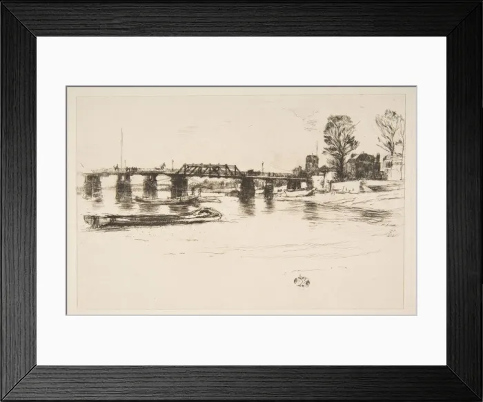 Framed Print : Fulham (Chelsea), 20th century. Creator: James Abbott McNeill Whistler Framed Print : Fulham (Chelsea), 20th century. Creator: James Abbott McNeill Whistler