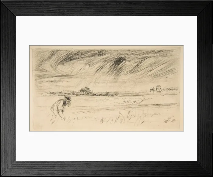 Framed Print : The Storm, 1861. Creator: James Abbott McNeill Whistler Framed Print : The Storm, 1861. Creator: James Abbott McNeill Whistler