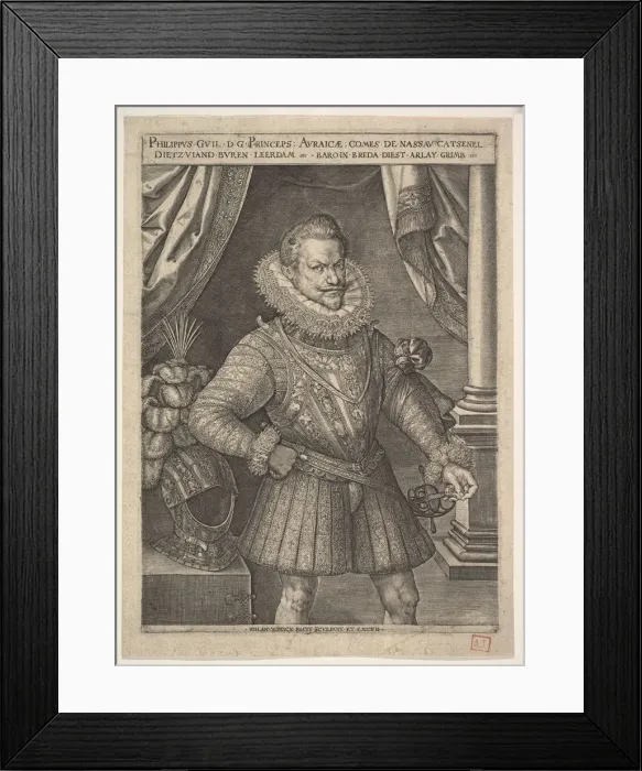 Framed Print : Philip William of Orange. Creator: Jan Wierix