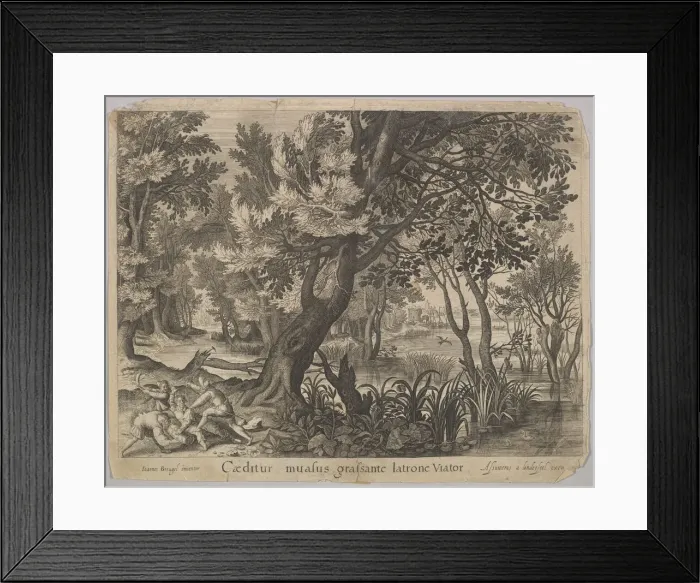 Framed Print : The Thieves Robbing the Man from The Good Samaritan. Creator: Assuerus van Londerseel Framed Print : The Thieves Robbing the Man from The Good Samaritan. Creator: Assuerus van Londerseel