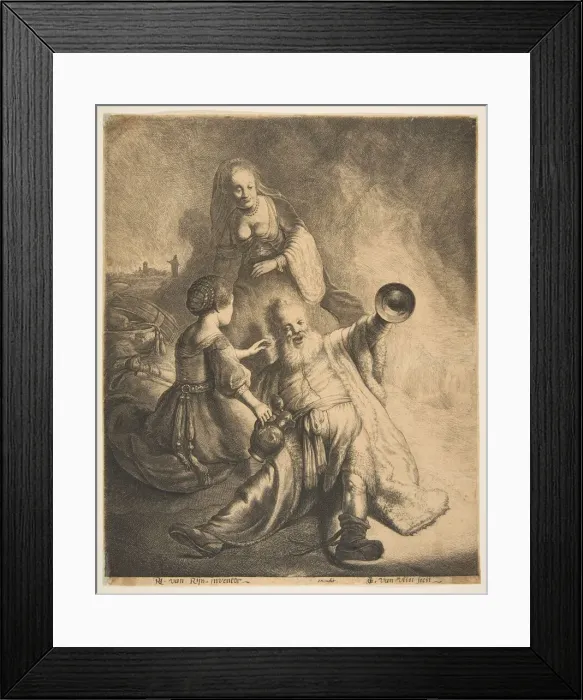 Framed Print : Lot and his Daughters, 1620-40. Creator: Jan Georg van Vliet Framed Print : Lot and his Daughters, 1620-40. Creator: Jan Georg van Vliet