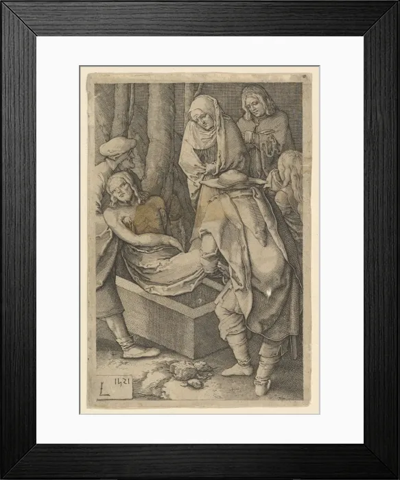 Framed Print : The Entombment (copy), 1521. Creator: Jan Muller Framed Print : The Entombment (copy), 1521. Creator: Jan Muller