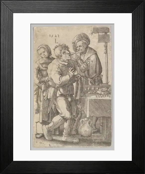Framed Print : The Dentist (reverse copy). n. d. Creator: Jan Muller Framed Print : The Dentist (reverse copy). n. d. Creator: Jan Muller