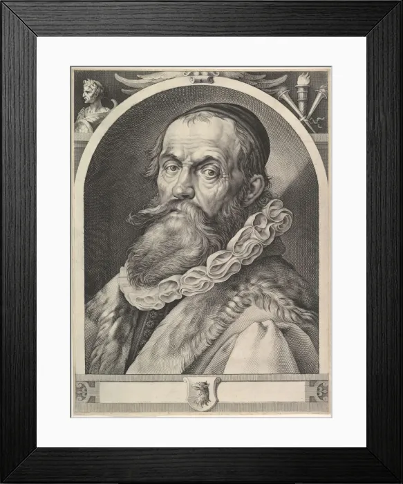 Framed Print : Portrait of Hendrick Goltzius, ca. 1617. Creator: Jan Muller