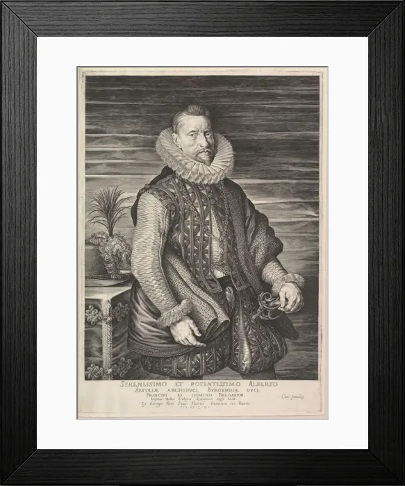 Framed Print : Portrait of Albert, Archduke of Austria, Sovereign of Southern Netherlands, 1615 Framed Print : Portrait of Albert, Archduke of Austria, Sovereign of Southern Netherlands, 1615