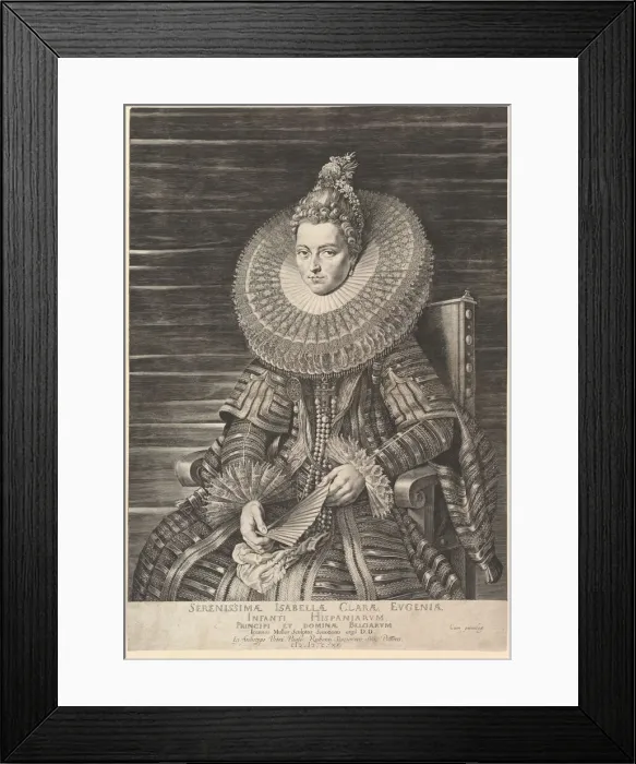 Framed Print : Portrait of Isabella Clara Eugenia, Governess of Southern Netherlands, 1615 Framed Print : Portrait of Isabella Clara Eugenia, Governess of Southern Netherlands, 1615