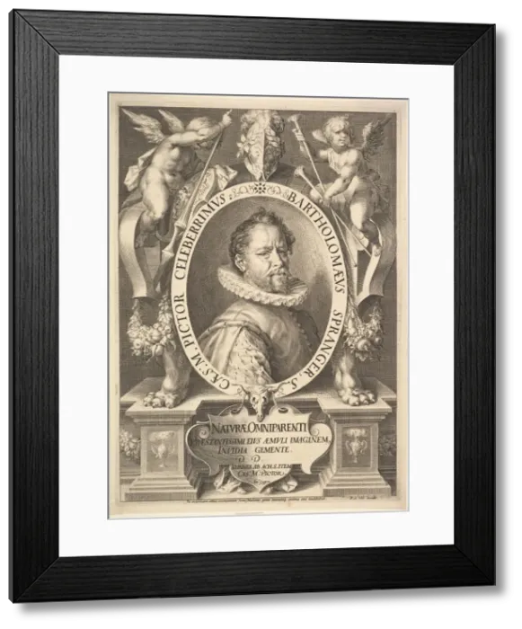 Framed Print : Bartholomeus Spranger, ca. 1618. Creators: Jan Muller, Hans von Aachen Framed Print : Bartholomeus Spranger, ca. 1618. Creators: Jan Muller, Hans von Aachen