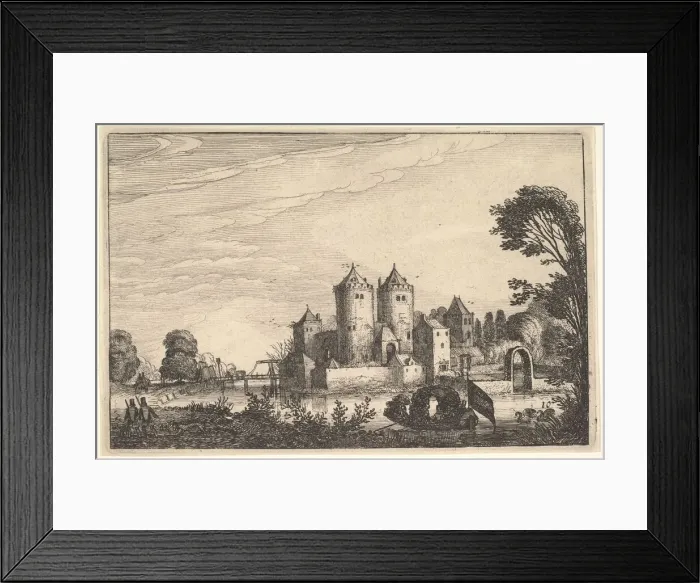 Framed Print : The Castle, ca. 1616. Creator: Jan van de Velde II Framed Print : The Castle, ca. 1616. Creator: Jan van de Velde II