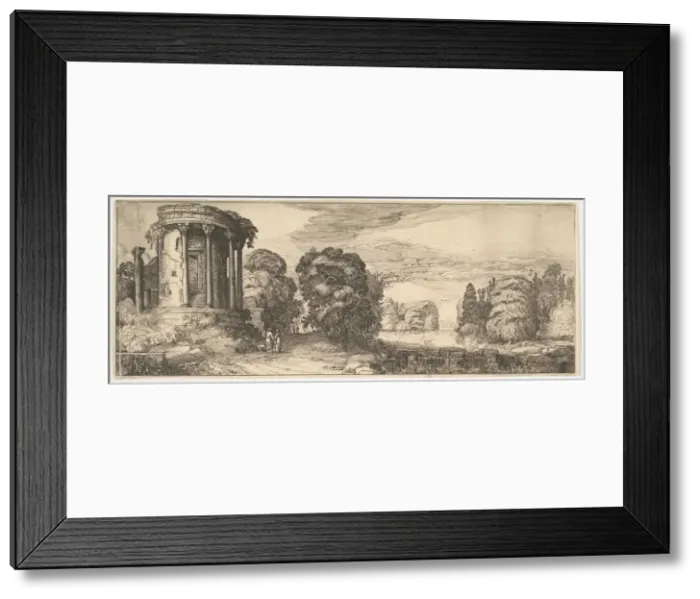 Framed Print : The Temple of the Sibyl at Tivoli (from Landscapes and Ruins), ca. 1615 Framed Print : The Temple of the Sibyl at Tivoli (from Landscapes and Ruins), ca. 1615