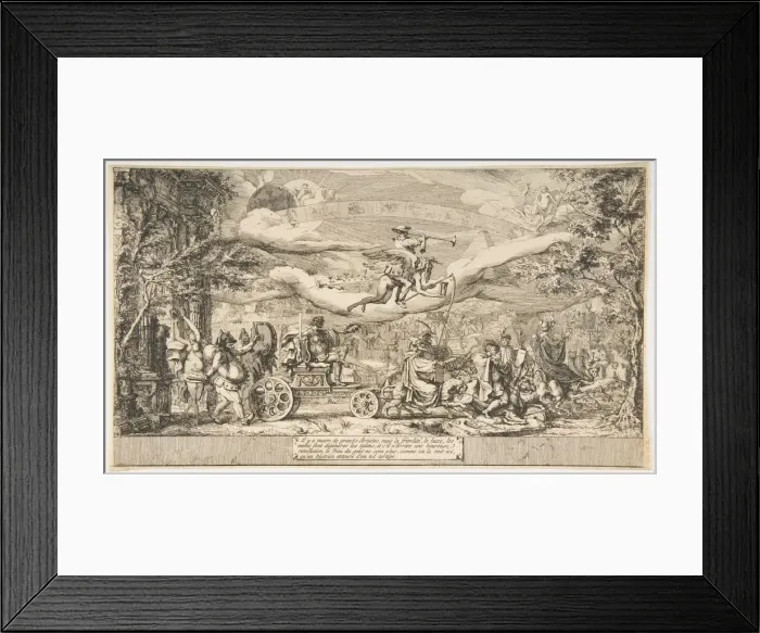Framed Print : The Triumph of Modern Art, 18th century. Creator: Attributed to Jean Barbault (French Framed Print : The Triumph of Modern Art, 18th century. Creator: Attributed to Jean Barbault (French