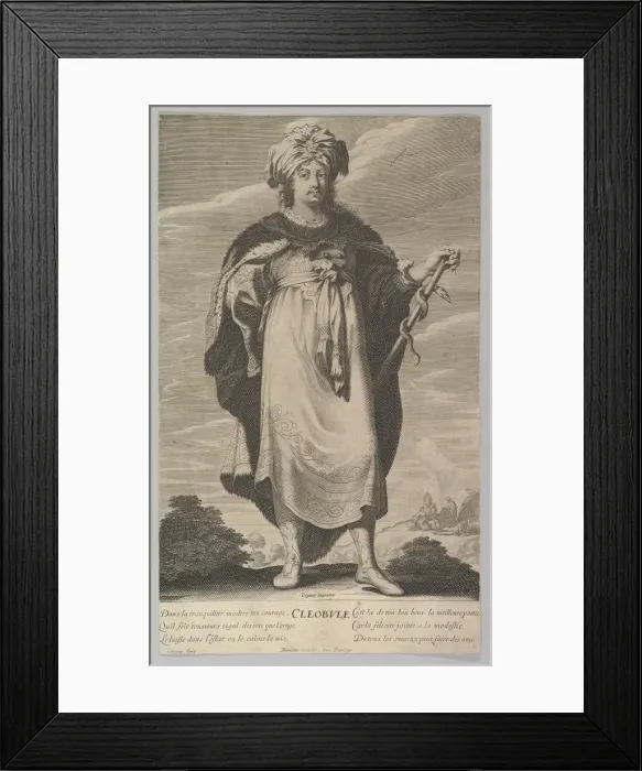 Framed Print : Cleobule, ca. 1639-40. Creators: Jean Couvay, Abraham Bosse Framed Print : Cleobule, ca. 1639-40. Creators: Jean Couvay, Abraham Bosse