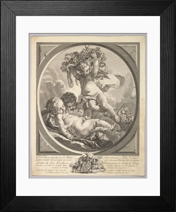 Framed Print : Earth, ca. 1748. Creator: Jean Daullé Framed Print : Earth, ca. 1748. Creator: Jean Daullé