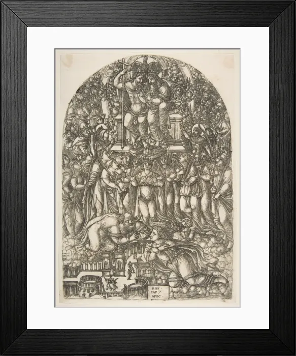 Framed Print : An innumerable Multitude which Stands before the Throne, from the Apocalypse. n. d Framed Print : An innumerable Multitude which Stands before the Throne, from the Apocalypse. n. d