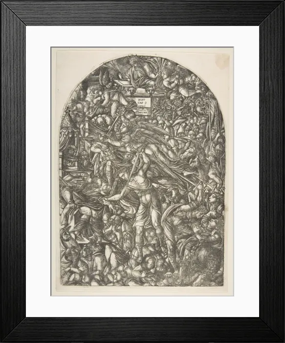 Framed Print : The Angel sounding the Sixth Trumpet, from the Apocalypse. n. d. Creator: Jean Duvet Framed Print : The Angel sounding the Sixth Trumpet, from the Apocalypse. n. d. Creator: Jean Duvet