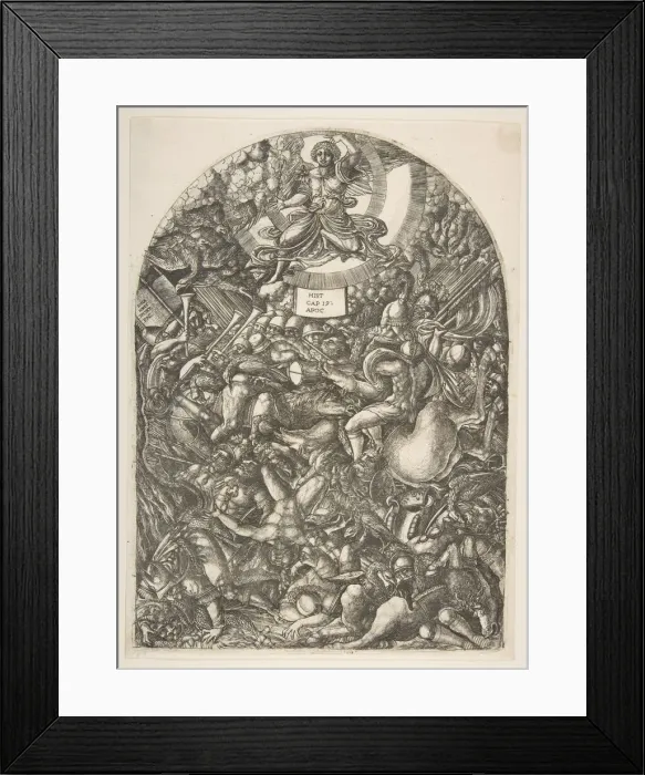 Framed Print : The Angel in the Sun calling the Birds of Prey, from the Apocalypse. n. d Framed Print : The Angel in the Sun calling the Birds of Prey, from the Apocalypse. n. d