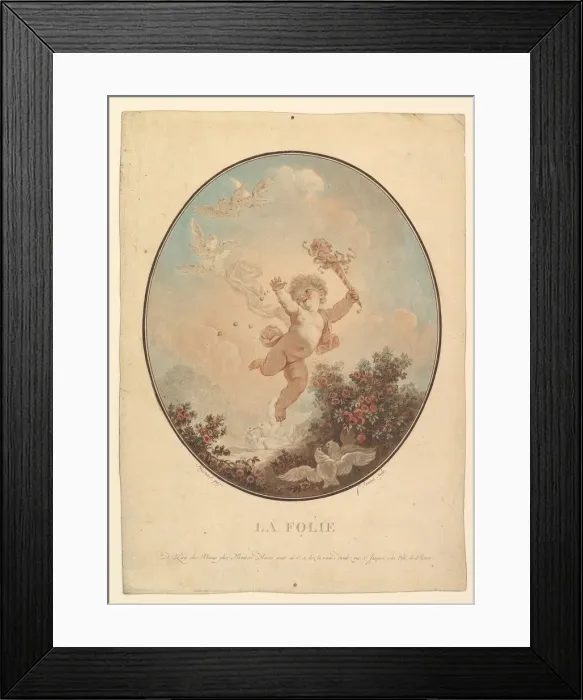 Framed Print : La Folie. n. d. Creator: Jean Francois Janinet Framed Print : La Folie. n. d. Creator: Jean Francois Janinet