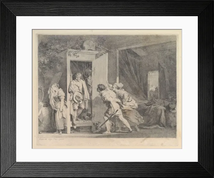 Framed Print : L Armoire, 1778. Creator: Jean-Honore Fragonard Framed Print : L Armoire, 1778. Creator: Jean-Honore Fragonard