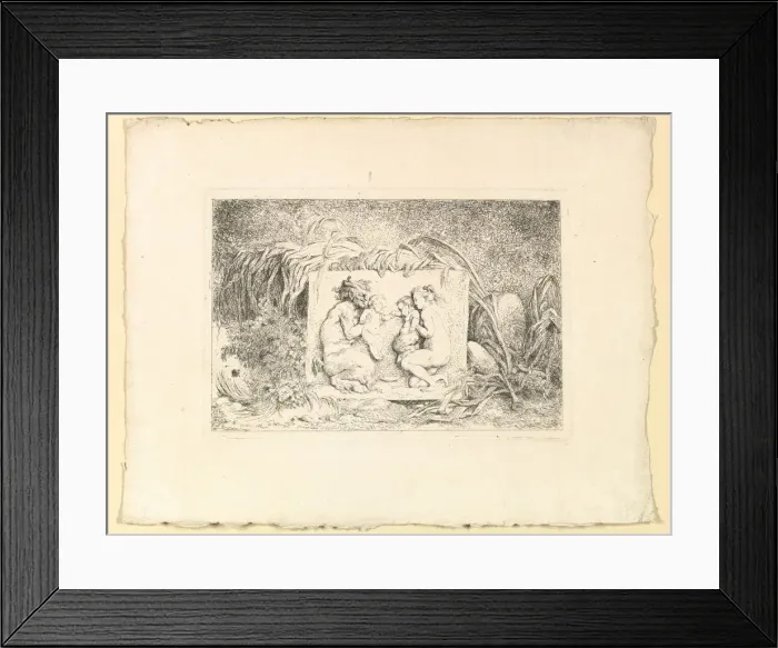 Framed Print : The Satyrs Family, 1763. Creator: Jean-Honore Fragonard Framed Print : The Satyrs Family, 1763. Creator: Jean-Honore Fragonard