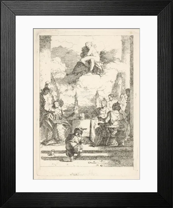 Framed Print : The Banquet of Anthony and Cleopatra, ca. 1764. Creator: Jean-Honore Fragonard Framed Print : The Banquet of Anthony and Cleopatra, ca. 1764. Creator: Jean-Honore Fragonard