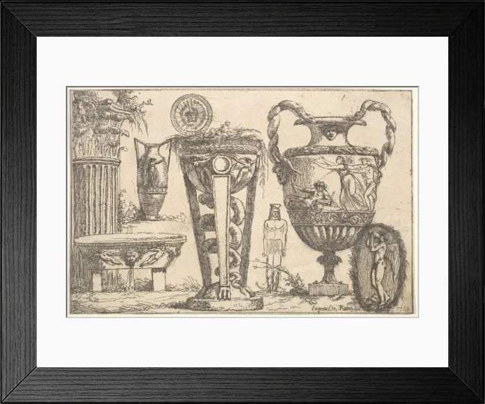 Framed Print : Fragments of Antiquity, 1765. Creator: Jean Jacques Lagrenee Framed Print : Fragments of Antiquity, 1765. Creator: Jean Jacques Lagrenee