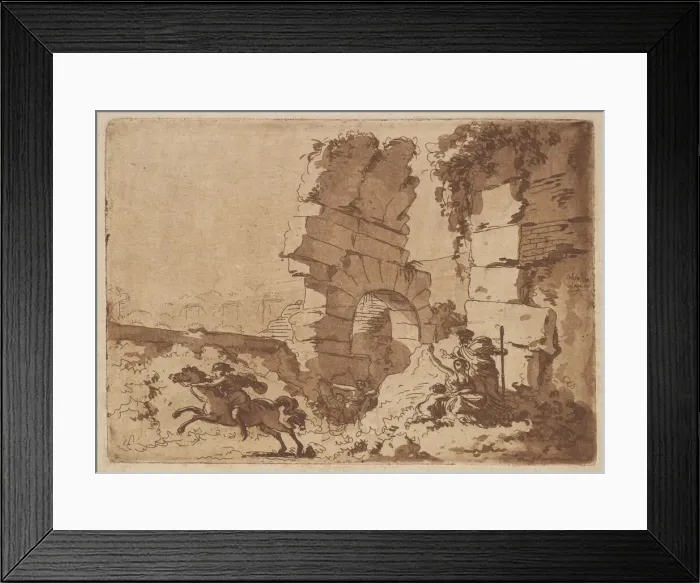 Framed Print : Le Colisee (The Colosseum), in an album containing Recueil de Compositions par Framed Print : Le Colisee (The Colosseum), in an album containing Recueil de Compositions par