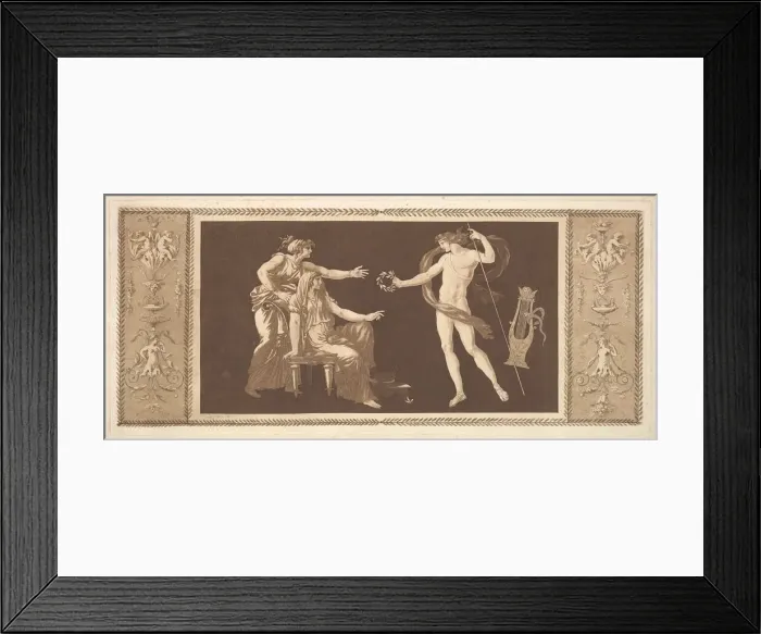 Framed Print : Apollon couronnant les arts (Apollo Crowining the Arts) Framed Print : Apollon couronnant les arts (Apollo Crowining the Arts)