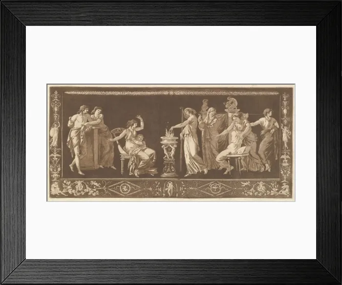 Framed Print : Scene de Sacrifice (Antique Sacrifice), from Recueil de Diffé Framed Print : Scene de Sacrifice (Antique Sacrifice), from Recueil de Diffé