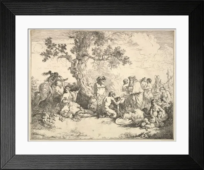 Framed Print : Sacrifice to Pan, 1762-63. Creator: Jean Jacques Lagrenee Framed Print : Sacrifice to Pan, 1762-63. Creator: Jean Jacques Lagrenee