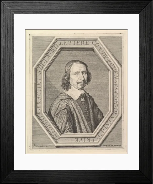 Framed Print : Theophile Brachet de la Milletiere, conseiller du roi. Creator: Jean Morin Framed Print : Theophile Brachet de la Milletiere, conseiller du roi. Creator: Jean Morin