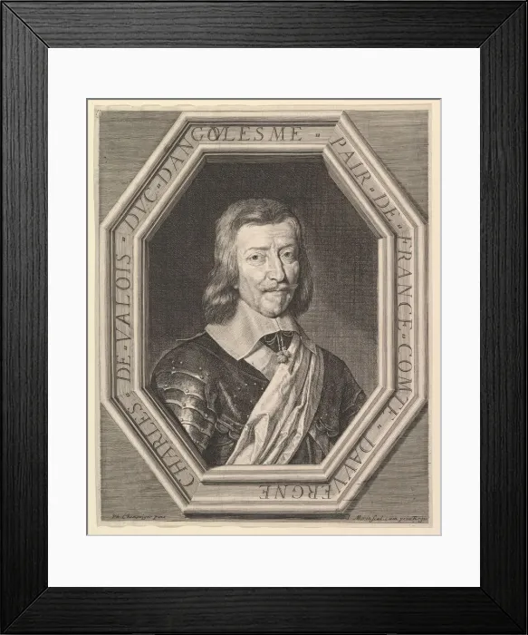 Framed Print : Charles de Valois, duc d Angouleme. Creator: Jean Morin Framed Print : Charles de Valois, duc d Angouleme. Creator: Jean Morin