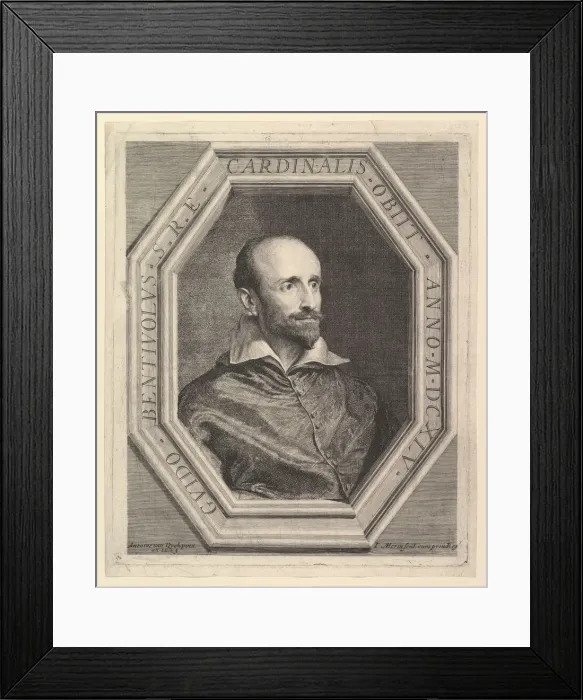 Framed Print : Cardinal Bentivoglio. Creator: Jean Morin Framed Print : Cardinal Bentivoglio. Creator: Jean Morin