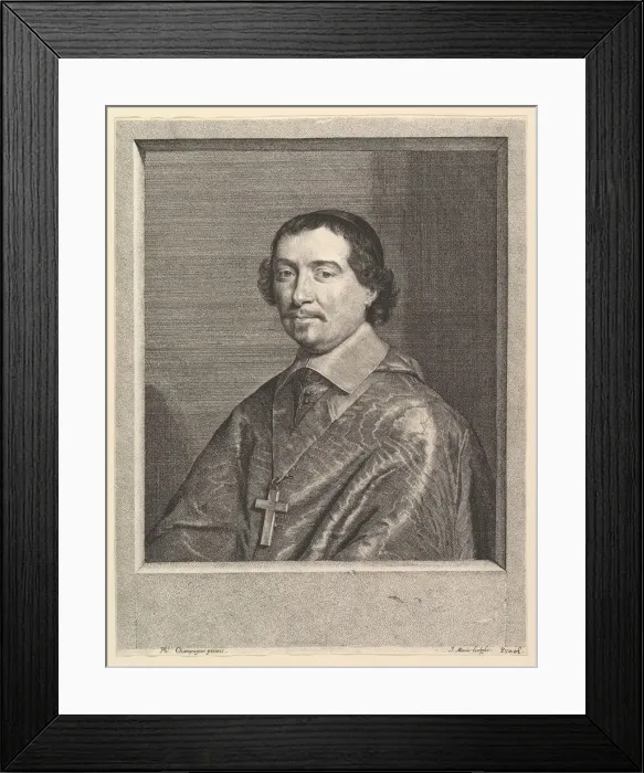 Framed Print : Pierre Bartier, eveque de Montauban. Creator: Jean Morin Framed Print : Pierre Bartier, eveque de Montauban. Creator: Jean Morin