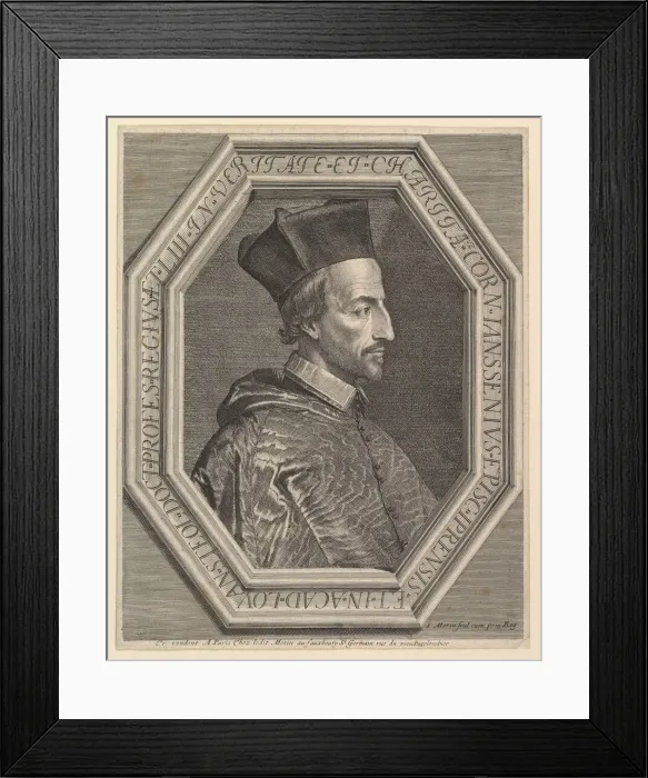 Framed Print : Jansenius, eveque d Ypres. Creator: Jean Morin Framed Print : Jansenius, eveque d Ypres. Creator: Jean Morin