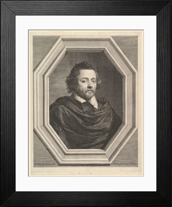 Framed Print : Nicolas Chrystin, bourgeois d Anvers. Creator: Jean Morin Framed Print : Nicolas Chrystin, bourgeois d Anvers. Creator: Jean Morin