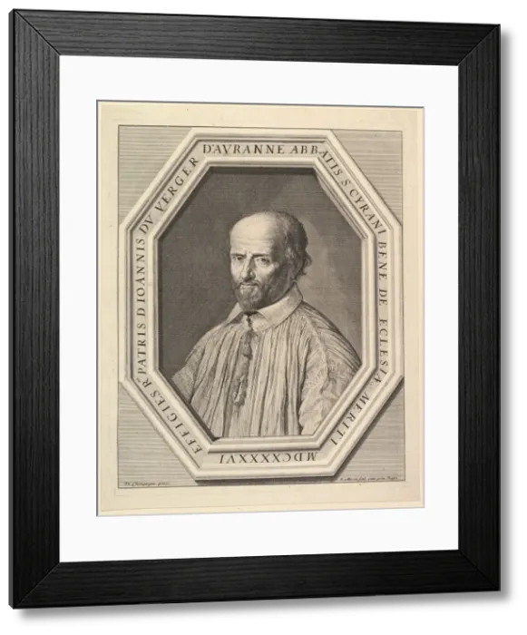 Framed Print : Jean Duvergier de Hauranne, abbe de Saint-Cyran. Creator: Jean Morin Framed Print : Jean Duvergier de Hauranne, abbe de Saint-Cyran. Creator: Jean Morin