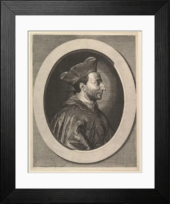 Framed Print : Saint Charles-Borromee, cardinal et archeveque de Milan. Creator: Jean Morin Framed Print : Saint Charles-Borromee, cardinal et archeveque de Milan. Creator: Jean Morin
