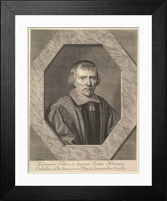 Framed Print : Omer II Talon, avocat au Parlement et conseiller du roi. Creator: Jean Morin Framed Print : Omer II Talon, avocat au Parlement et conseiller du roi. Creator: Jean Morin
