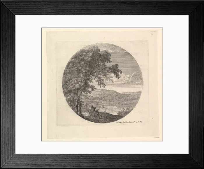 Framed Print : Le Cavalier. Creator: Jean Morin Framed Print : Le Cavalier. Creator: Jean Morin