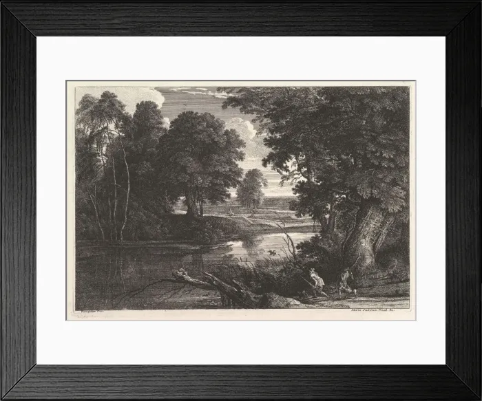 Framed Print : La Chasse aux canards. Creator: Jean Morin Framed Print : La Chasse aux canards. Creator: Jean Morin