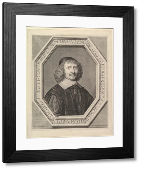 Framed Print : Jacques Tuboeuf, intendant des finances. Creator: Jean Morin Framed Print : Jacques Tuboeuf, intendant des finances. Creator: Jean Morin