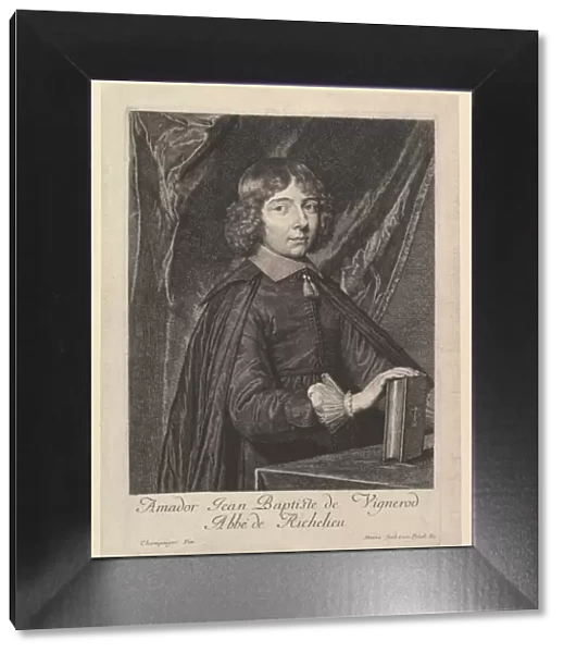 Amador Jean-Baptiste de Vignerod, abbe de Richelieu. Creator: Jean Morin