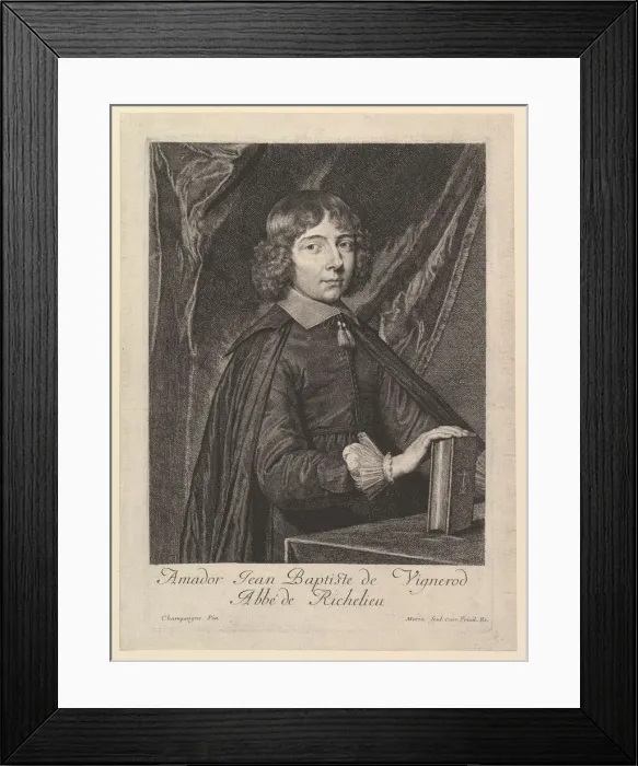 Framed Print : Amador Jean-Baptiste de Vignerod, abbe de Richelieu. Creator: Jean Morin Framed Print : Amador Jean-Baptiste de Vignerod, abbe de Richelieu. Creator: Jean Morin
