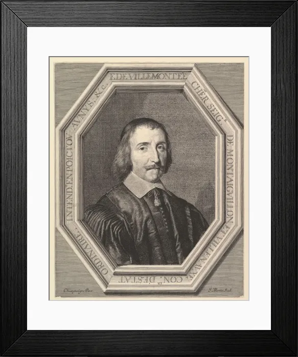 Framed Print : Francois de Villemontee, conseiller d etat ordinaire. Creator: Jean Morin Framed Print : Francois de Villemontee, conseiller d etat ordinaire. Creator: Jean Morin