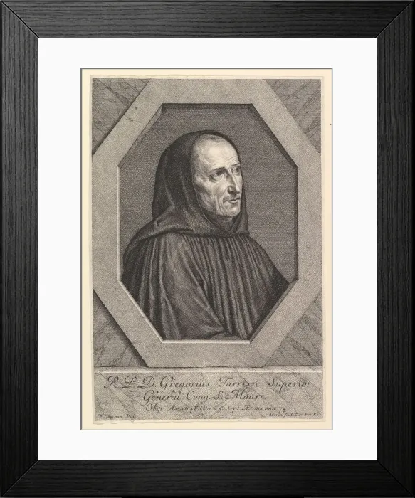 Framed Print : Dom Gregoire Tarrisse, superieur general de la Congregation de Saint-Maur Framed Print : Dom Gregoire Tarrisse, superieur general de la Congregation de Saint-Maur