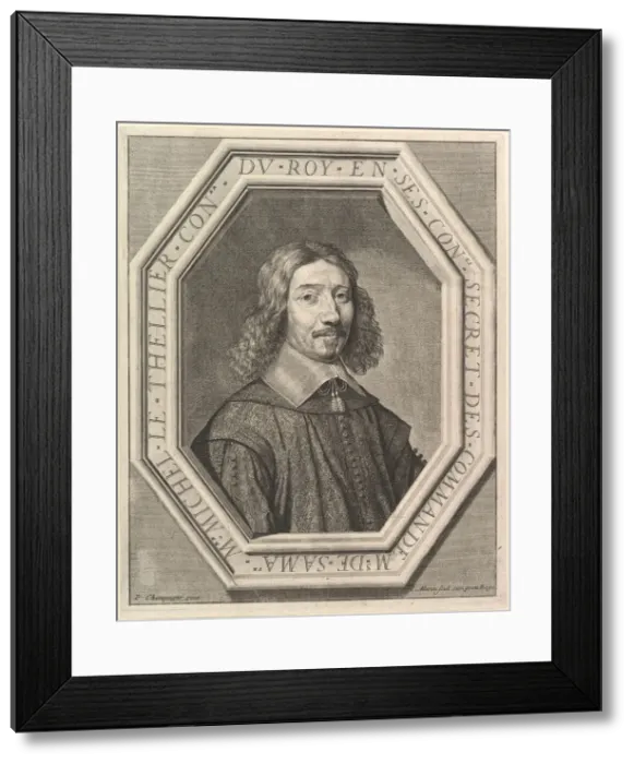 Framed Print : Michel Le Tellier conseiller du roi. Creator: Jean Morin Framed Print : Michel Le Tellier conseiller du roi. Creator: Jean Morin