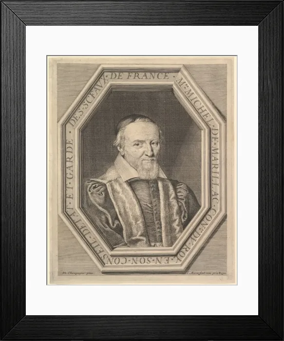 Framed Print : Michel de Marillac, conseiller d etat et garde des sceaux, 17th century Framed Print : Michel de Marillac, conseiller d etat et garde des sceaux, 17th century