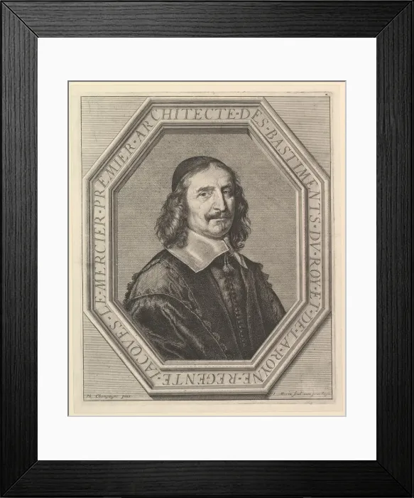 Framed Print : Jacques Le Mercier, architecte du roi. Creator: Jean Morin Framed Print : Jacques Le Mercier, architecte du roi. Creator: Jean Morin